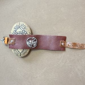 Leather bracelet handmade
